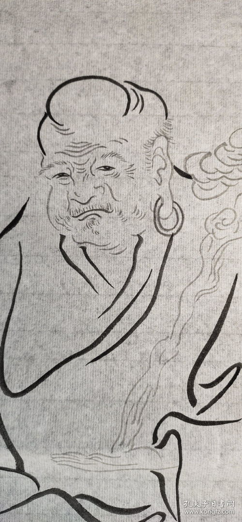 d1595 回流手繪羅漢圖軟片 日本回流字畫(huà).日本回流書(shū)畫(huà).回流老畫(huà).回流老字畫(huà)精品.真品字畫(huà)